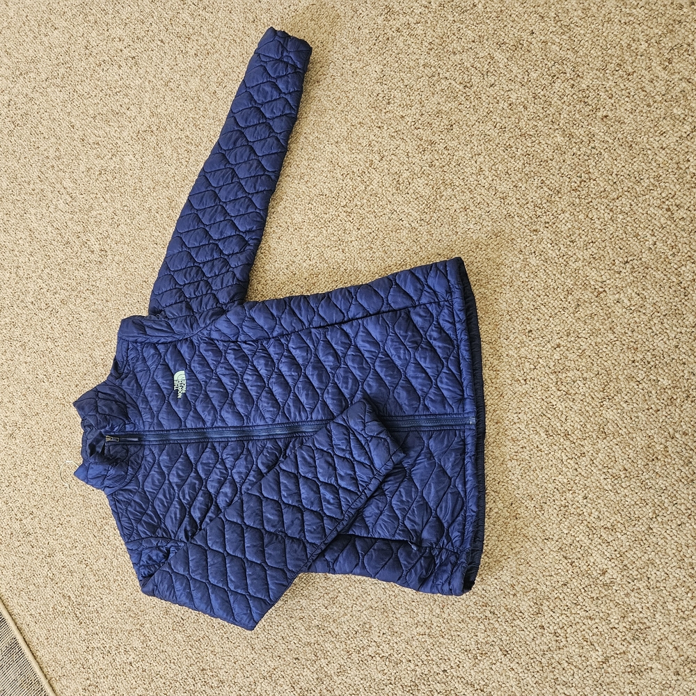 Kids Blue Quilted Jacket